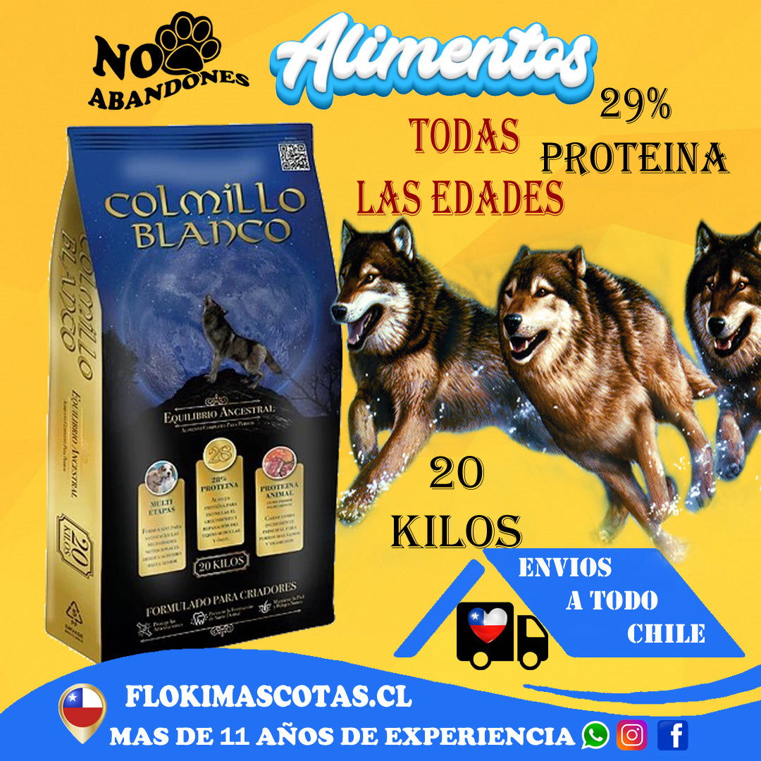 Alimento COLMILLO BLANCO 20  KILOS