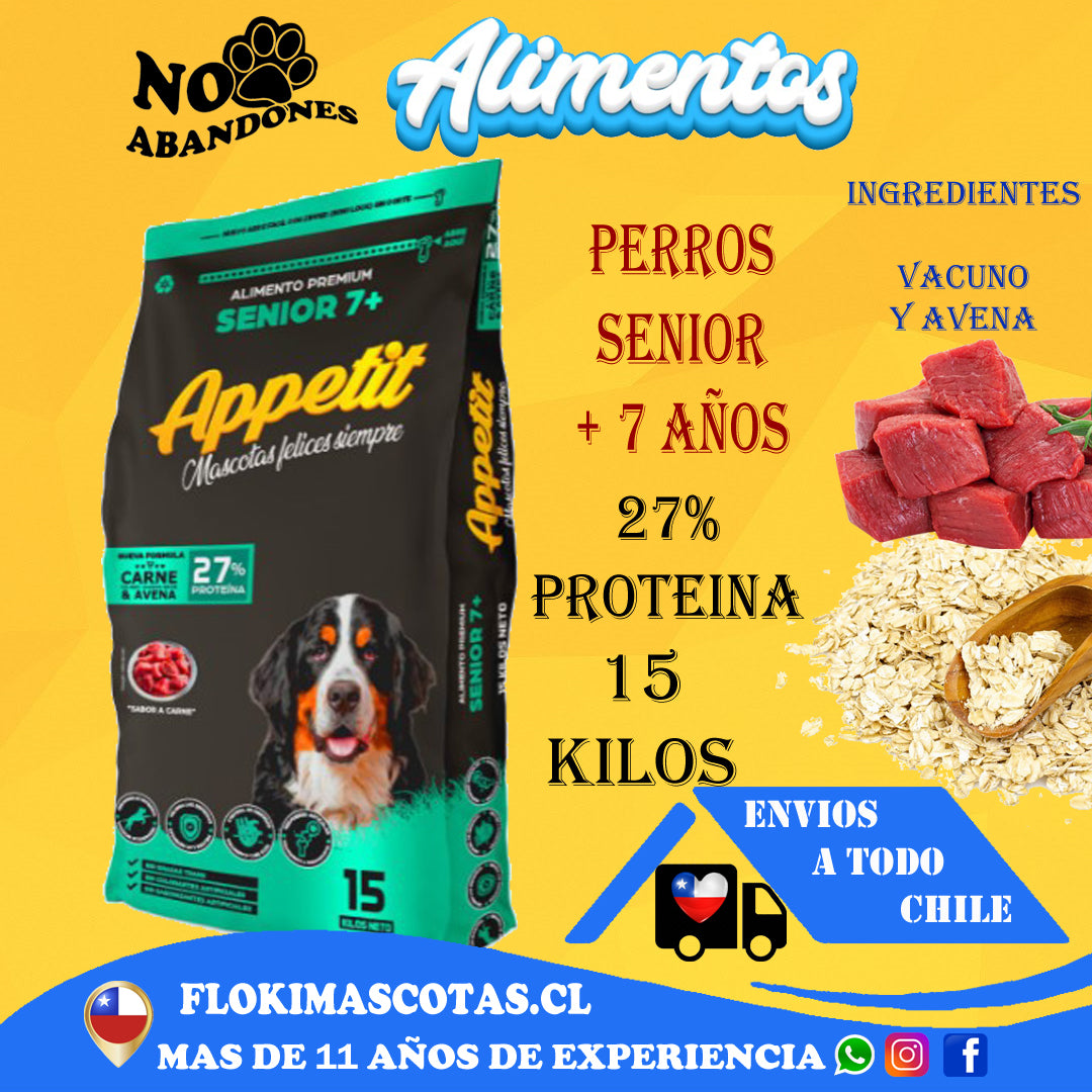 Alimento Appetit SENIOR Adulto 15 KILOS